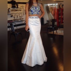 ELLIE WILDE two piece prom dress